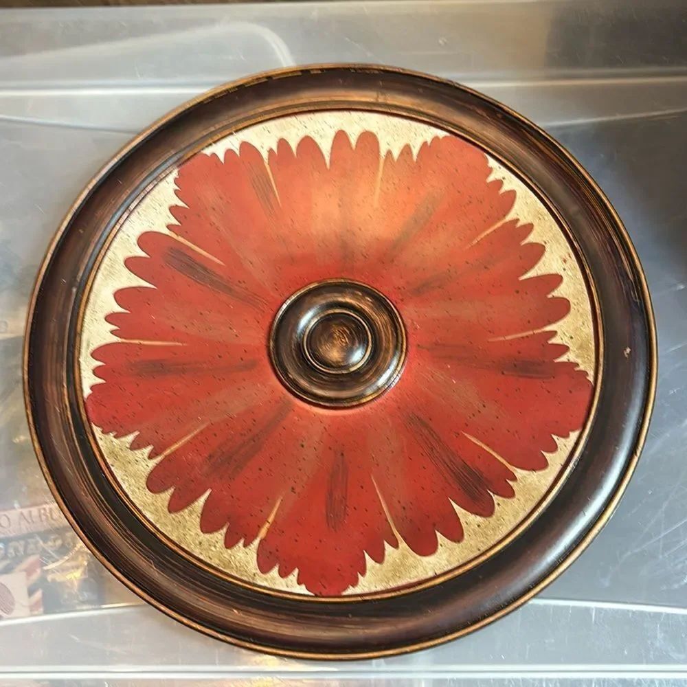 Floral Display Home Decor Plate